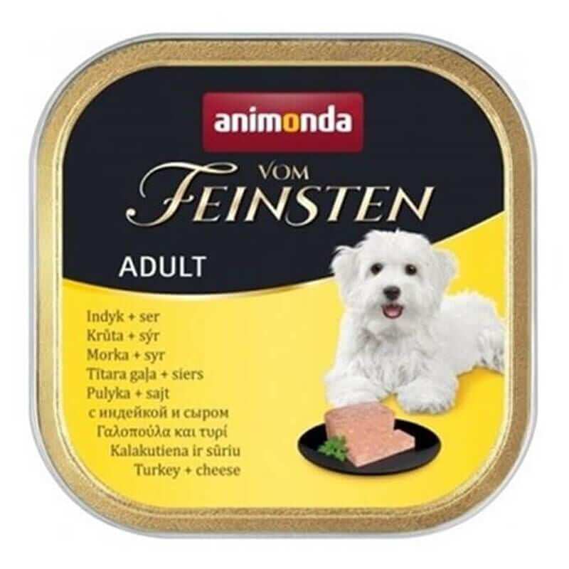 Animonda - Animonda Vom Feinsten Hindili Peynirli Köpek Konserve Maması 150 Gr.