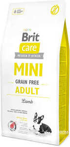 Brit Care - BRİT CARE MINI GRAIN FREE YETİŞKİN KUZULU KÖPEK MAMASI 7 KG.