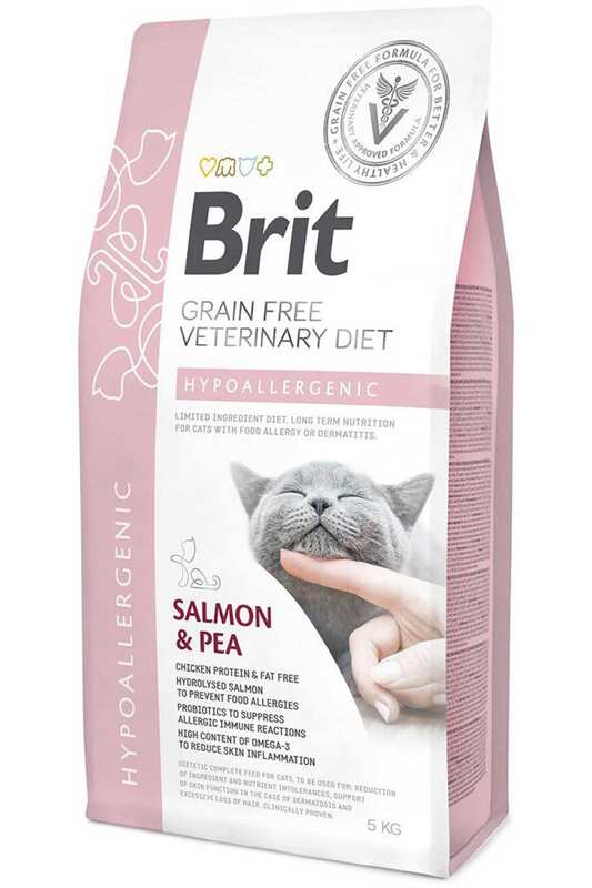 Brit Care - BRIT GF VETERINARY DIETS CAT HYPOALLERGENIC SOMON BEZELYE 5 KG