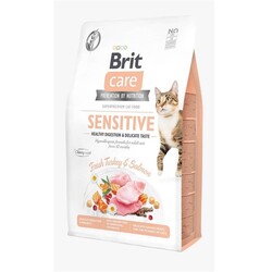 Brit Care - BRİT GRAİN TAZE HİNDİLİ VE SOMONLU TAHILSIZ KEDİ MAMASI 2 KG.