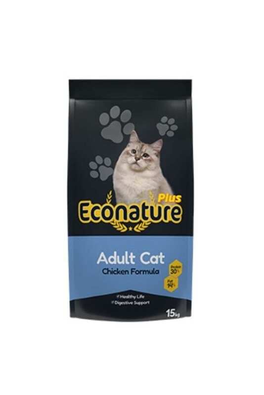 Econature - Econature Plus Tavuklu Yetişkin Kedi Maması 15Kg