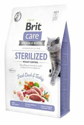 Brit Care - BRİT CARE STERİLİSED ÖRDEK VE HİNDİ TAHILSIZ KISIRLAŞTIRILMIŞ KEDİ MAMASI 2 KG.