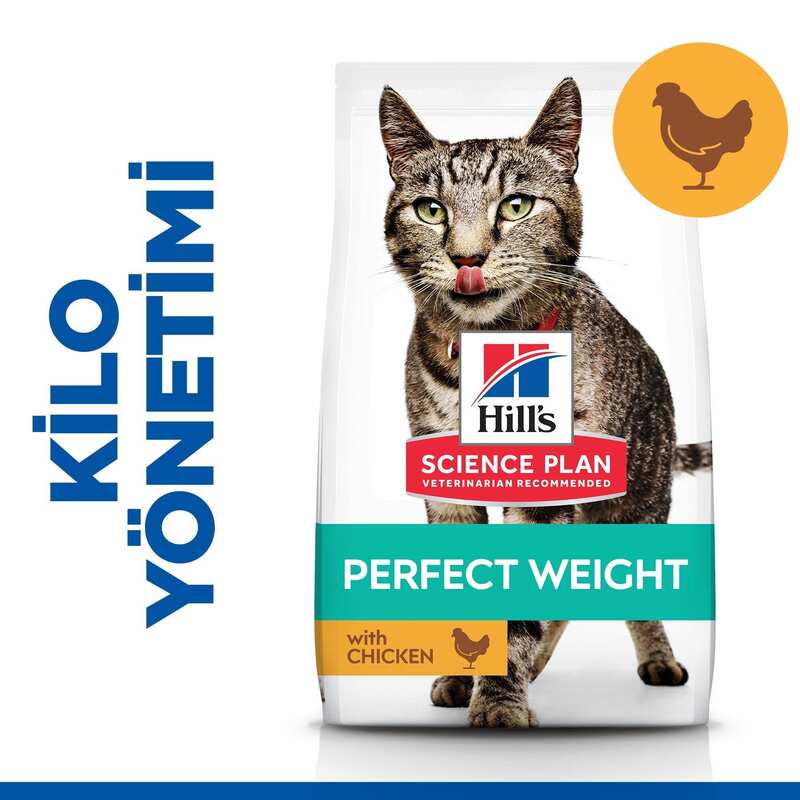 Hills - Hills Perfect Weight Yetişkin Tavuk Kedi Mama 2,5KG
