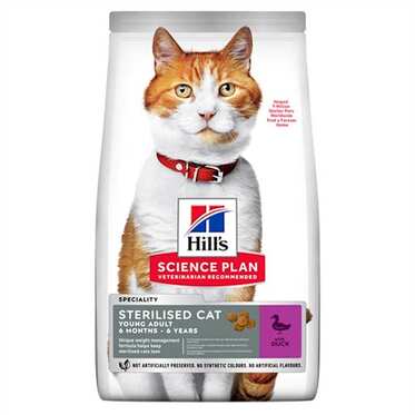 Hills - Hills Sterilised Ördekli Kısırlaştırılmış Kedi Maması 10 Kg. (1)