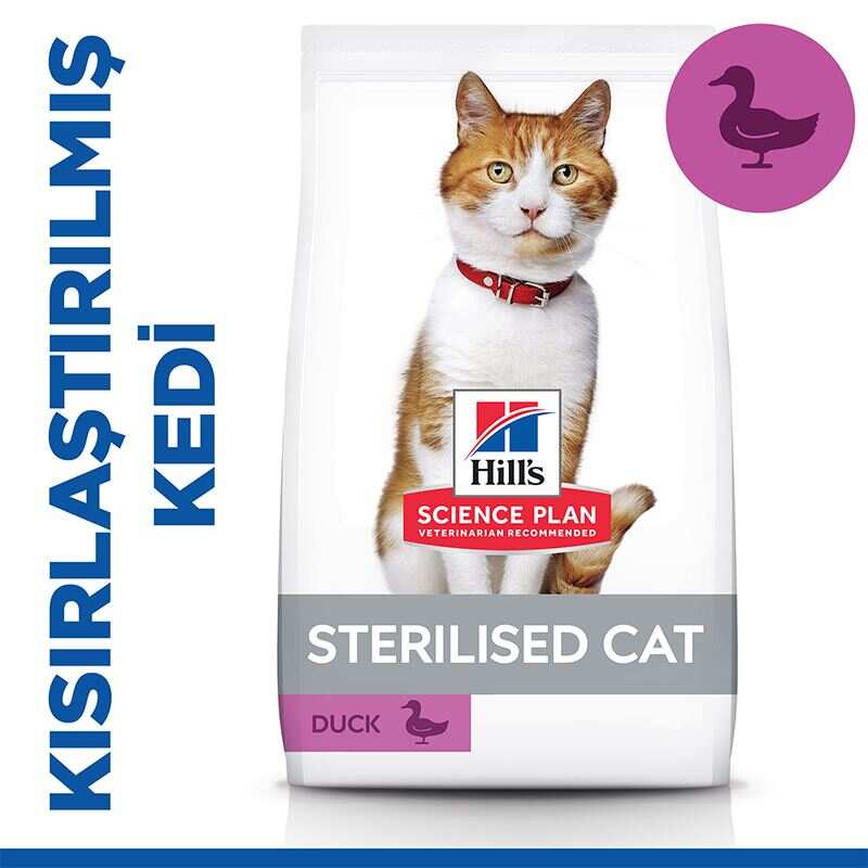 Hills - Hills Sterilised Ördekli Kısırlaştırılmış Kedi Maması 3 Kg.