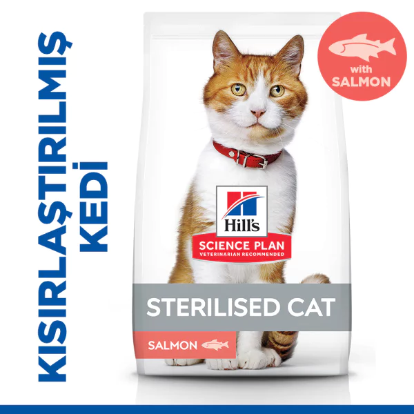 Hills - Hill's SP Somon Kısırlaştırılmış Yetişkin Kedi Maması 3KG