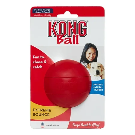 Kong - KONG Delikli Top Köpek Oyuncağı Medum/Large