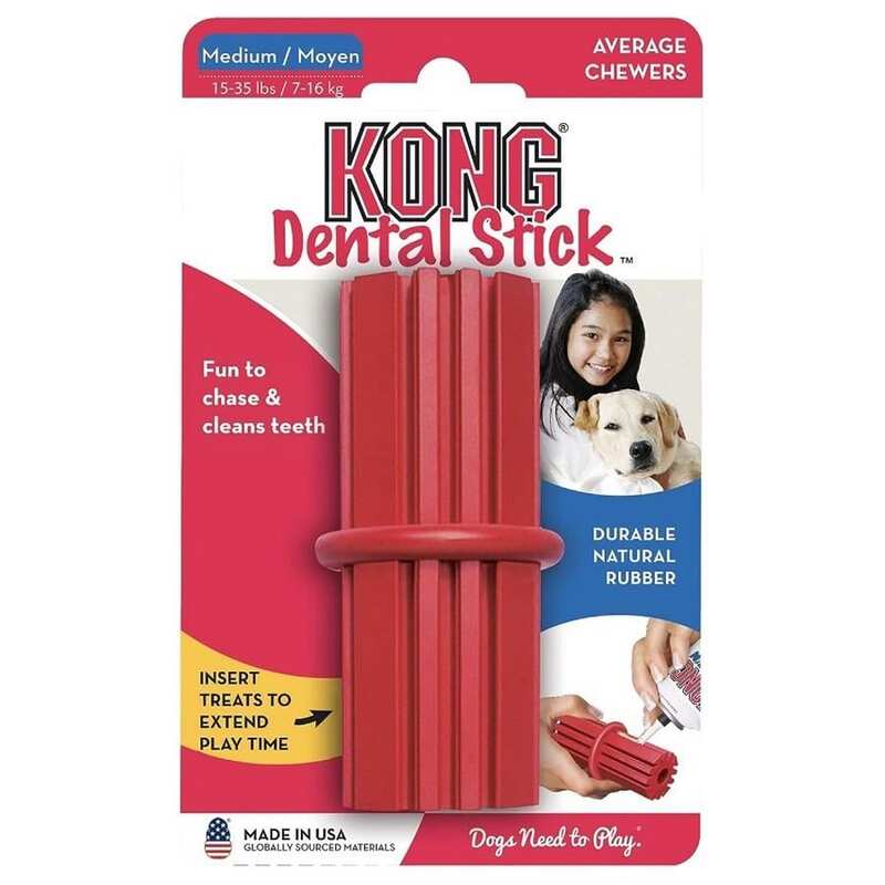 Kong - KONG Dental Stick Diş Temizliği Sağlayan Köpek Oyuncağı M