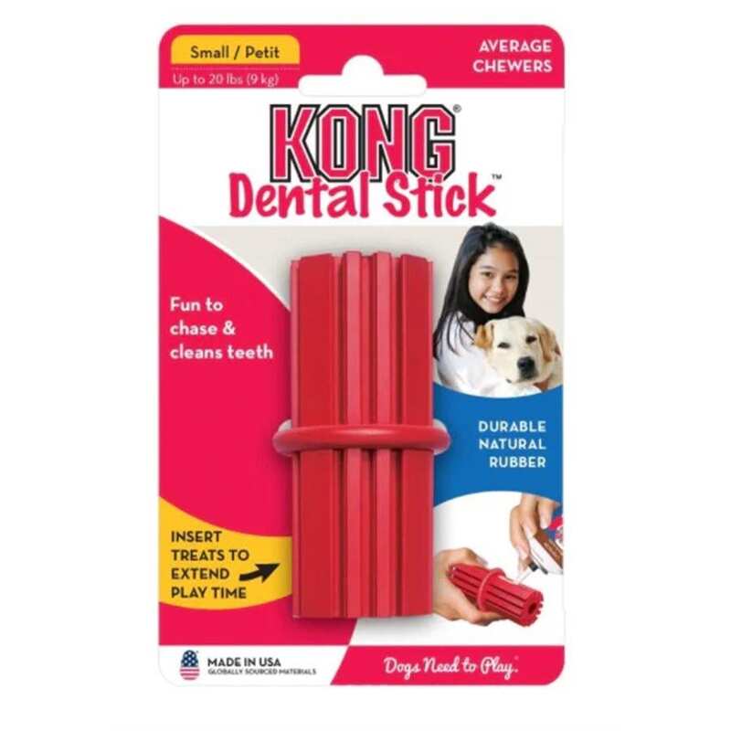 Kong - KONG Dental Stick Diş Temizliği Sağlayan Köpek Oyuncağı S