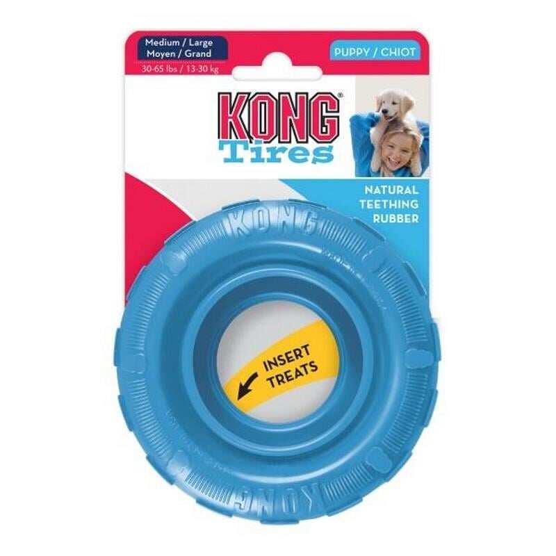 Kong - KONG Puppy Tires Tekerlek Yavru Köpek Oyuncağı M/L