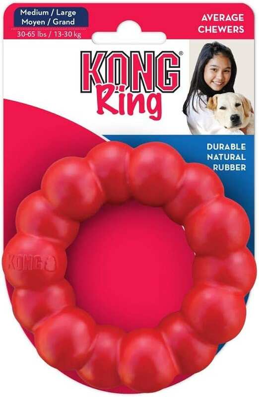 Kong - KONG Ring Köpekler için Yüzük Şeklinde Çok Amaçlı Isırma Oyuncağı M/L