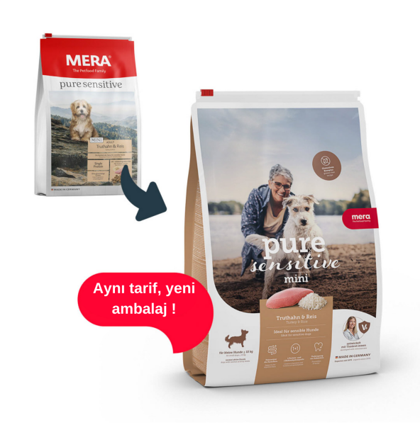 Mera - Mera Küçük Irk Hindili Köpek Maması 4 Kg